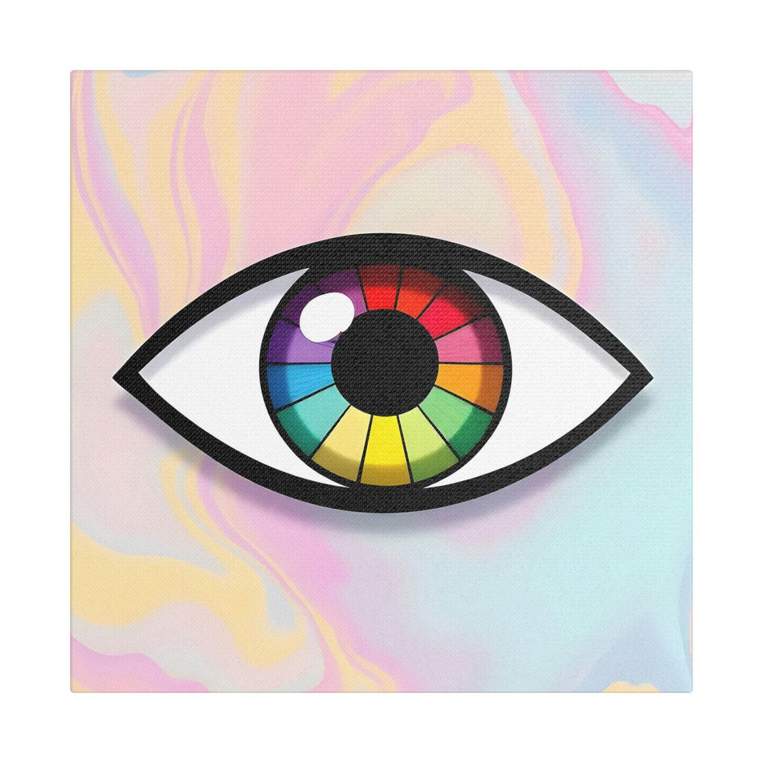 PsEyeFlow 5 - Prism Stare. (Satin Canvas, Stretched) - Highdellic