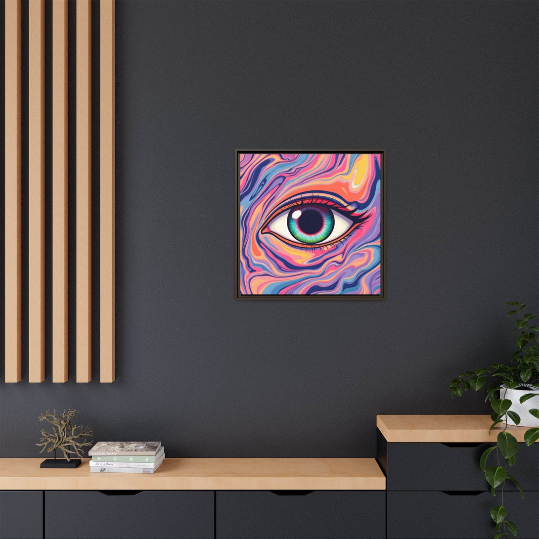 PsEyeFlow #26 - Vivid Echo - (Matte Canvas, Framed (Multi-color)) - Highdellic