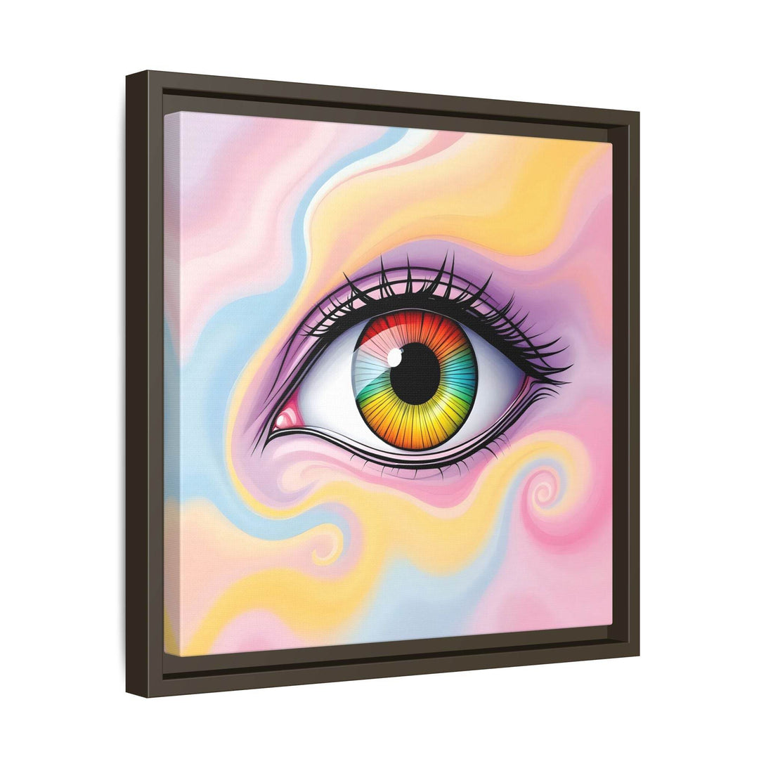 PsEyeFlow #36 – The Whispering Spiral on Framed Matte Canvas - Highdellic