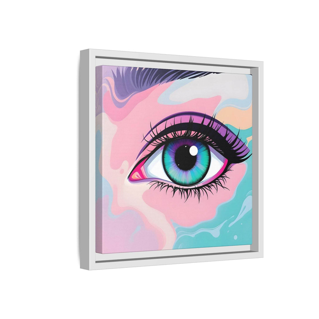 PsEyeFlow #2 – Lucid Gaze. ( Colorful Framed Matte Canvas Decor ) - Highdellic