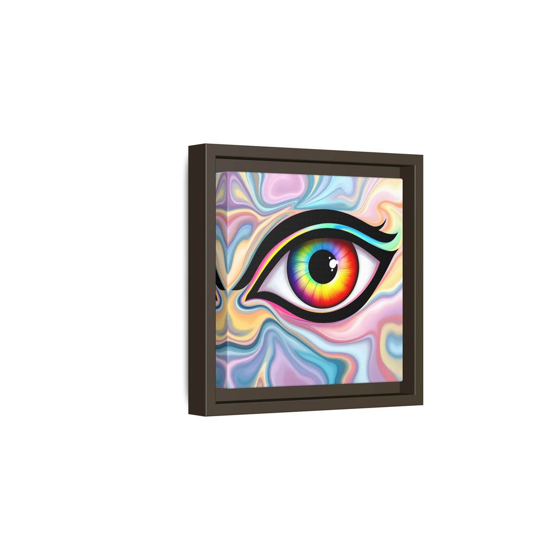 PsEyeFlow #24 - Prism Reflection (Square Matte Canvas, Framed (Multi-color)) - Highdellic