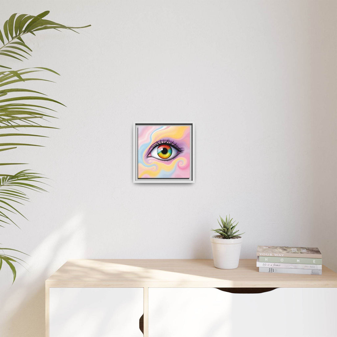 PsEyeFlow #36 – The Whispering Spiral on Framed Matte Canvas - Highdellic