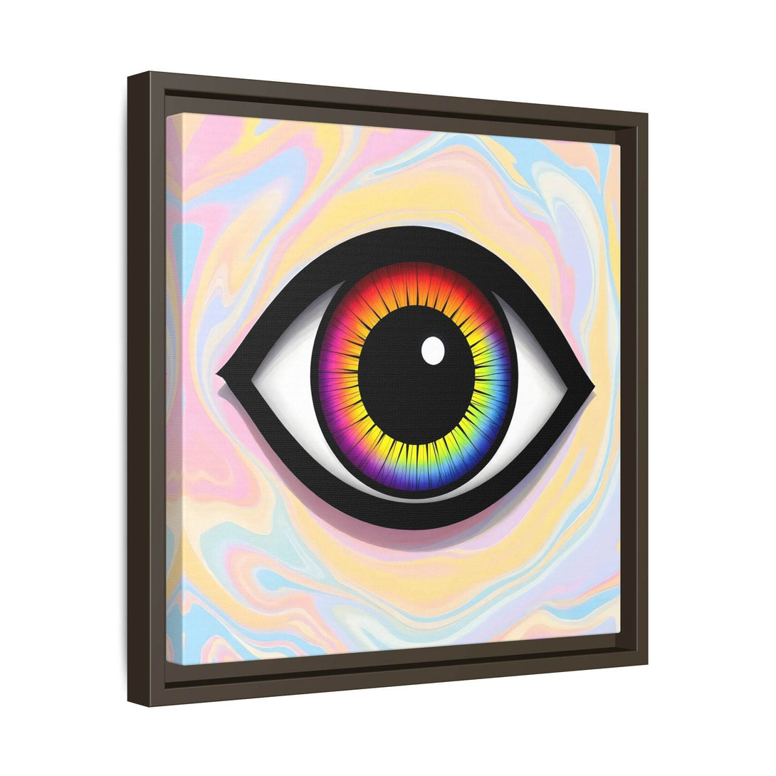 PsEyeFlow #25 - Chromatic Horizon. (Matte Canvas, Framed (Multi-color)) - Highdellic