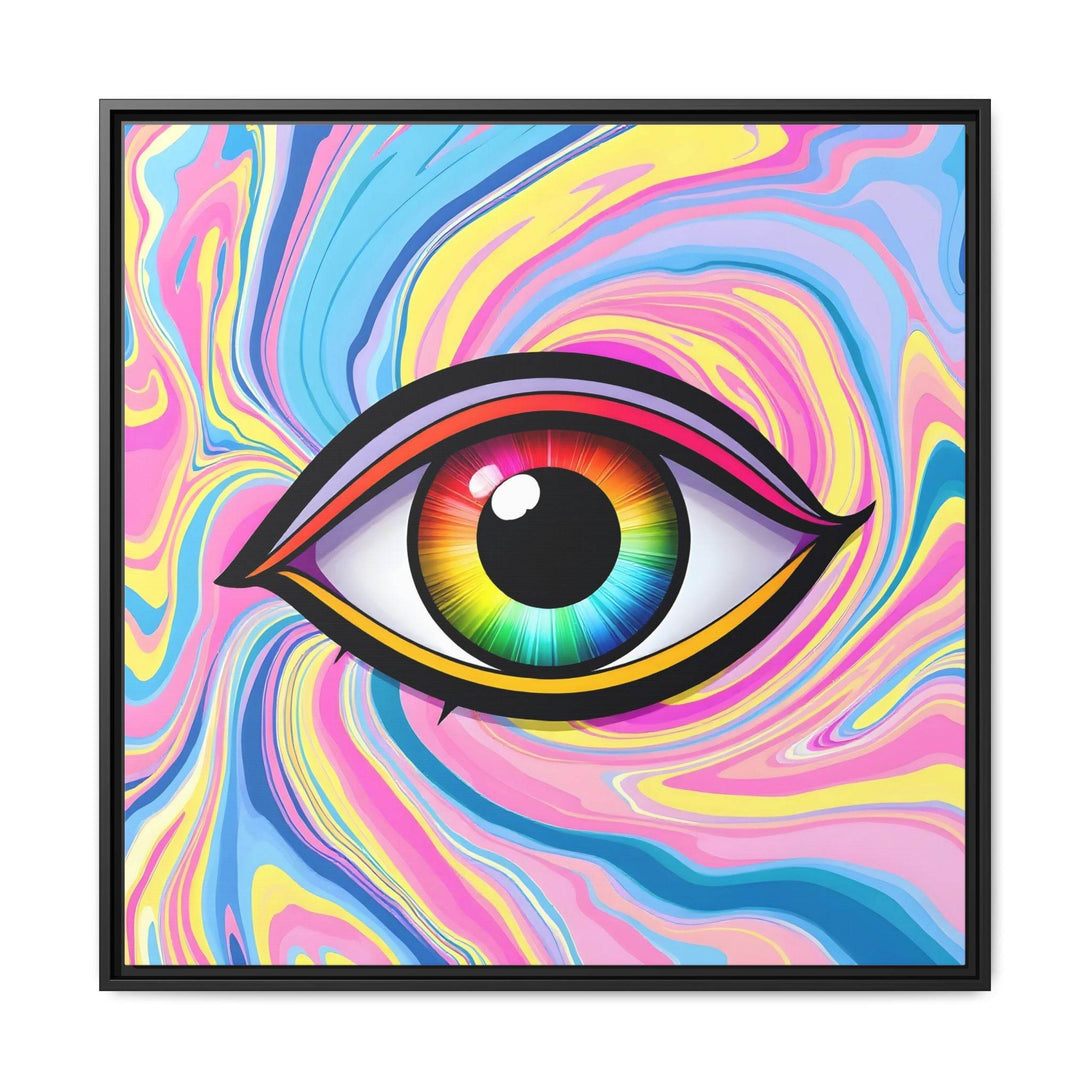 PsEyeFlow #31 - The Kaleidosoul on Framed Matte Canvas - Highdellic