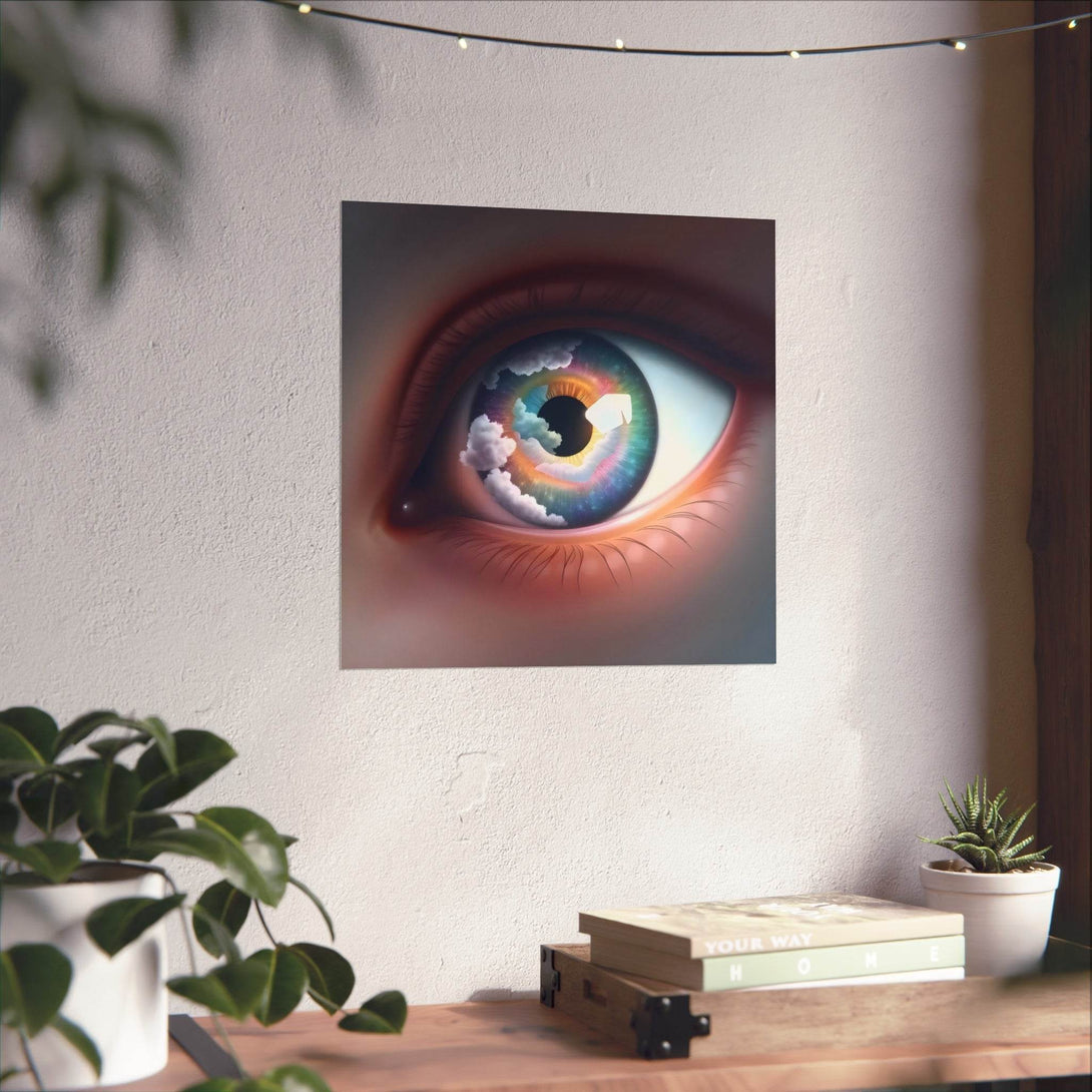 PsEyeDream #2 - Celestial Vision on Square Fine Art Poster - Highdellic