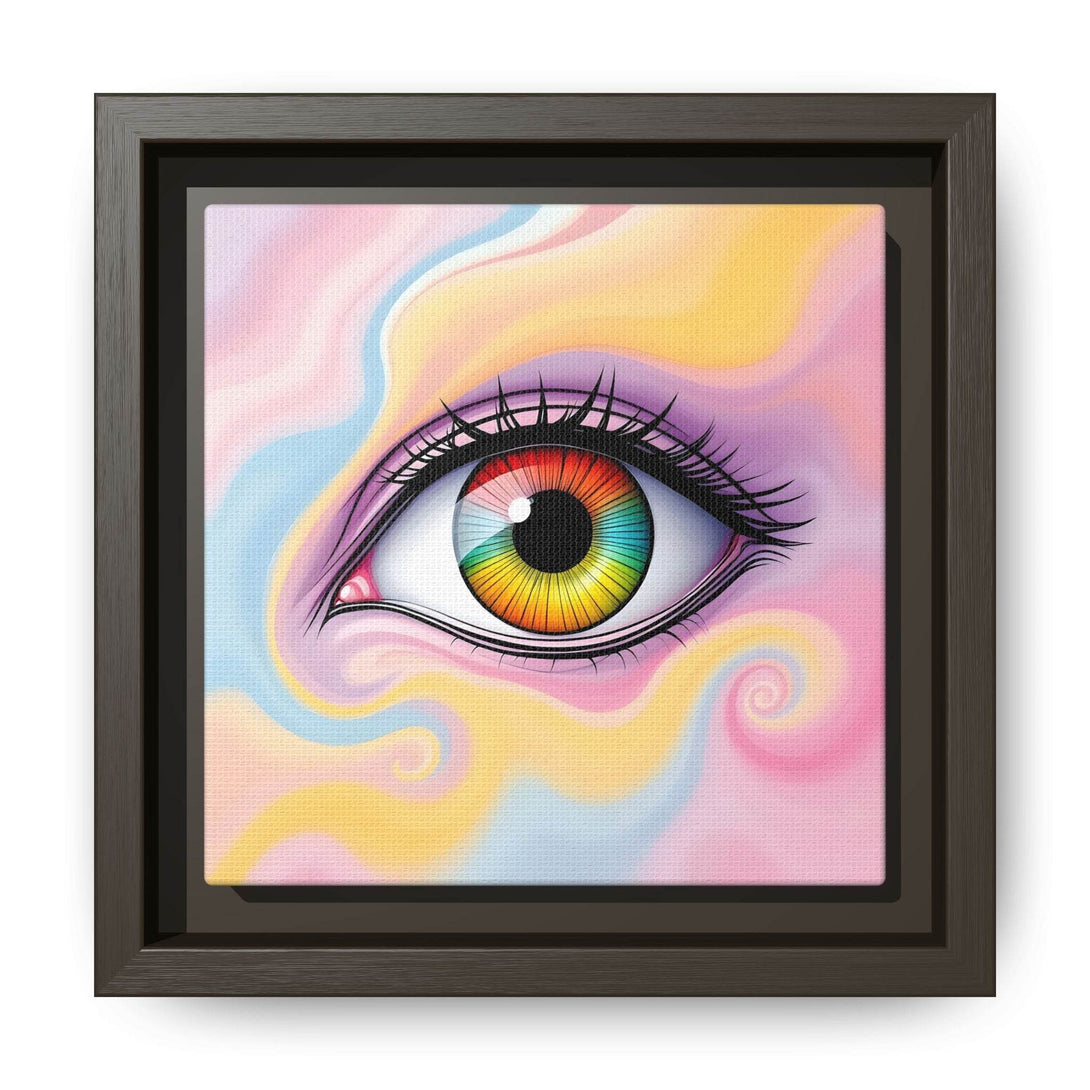 PsEyeFlow #36 – The Whispering Spiral on Framed Matte Canvas - Highdellic