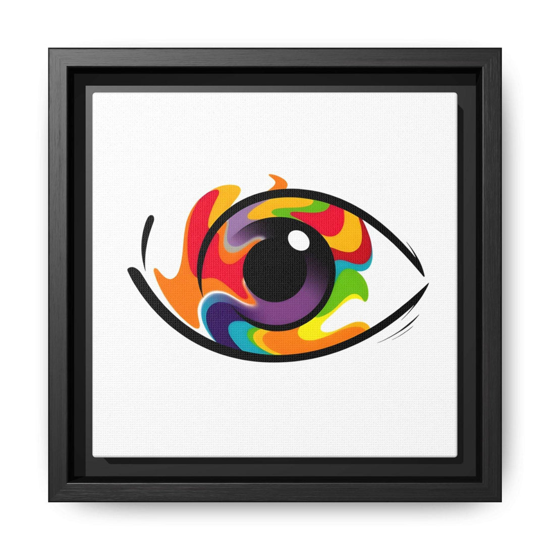 PsEyeGo 3 – Chromatic Flame on Framed Matte Canvas (Multi-color) - Highdellic