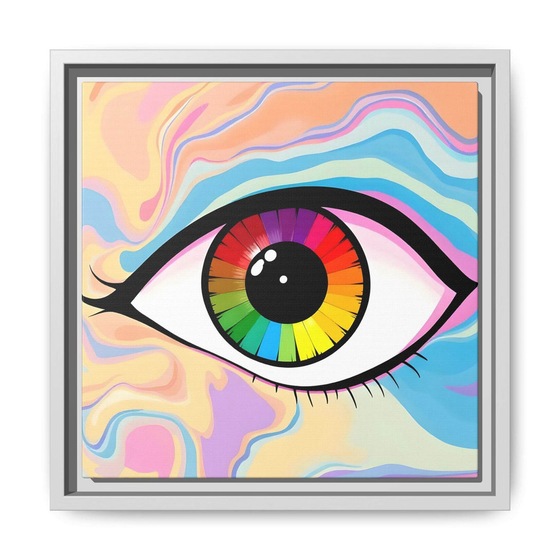PsEyeFlow #1 – Prism Vision. (Matte Canvas, Framed, Multi-color) - Highdellic