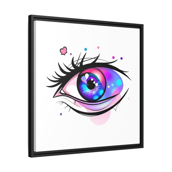 Dream #32 – Neon Heart Mirage (Framed Matte Canvas)