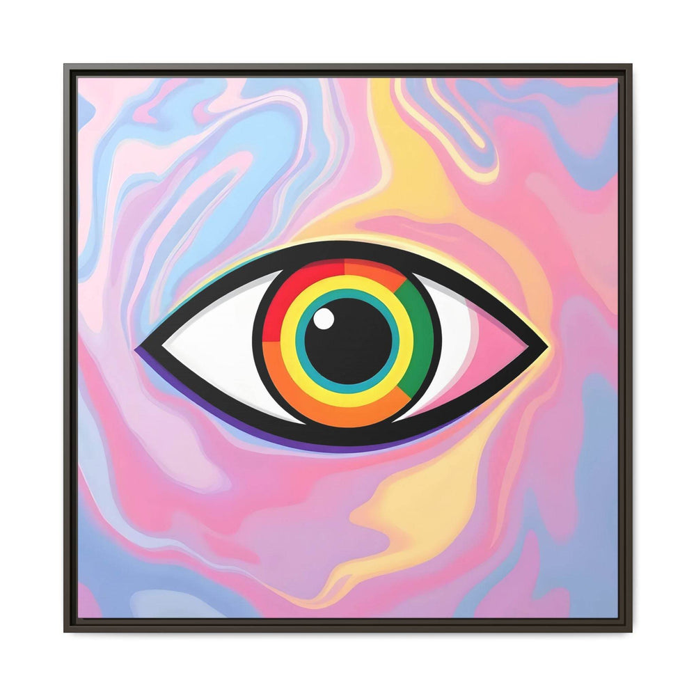 PsEyeFlow #6 - Vortex Vision. ( Colorful Framed Matte Canvas Decor )
