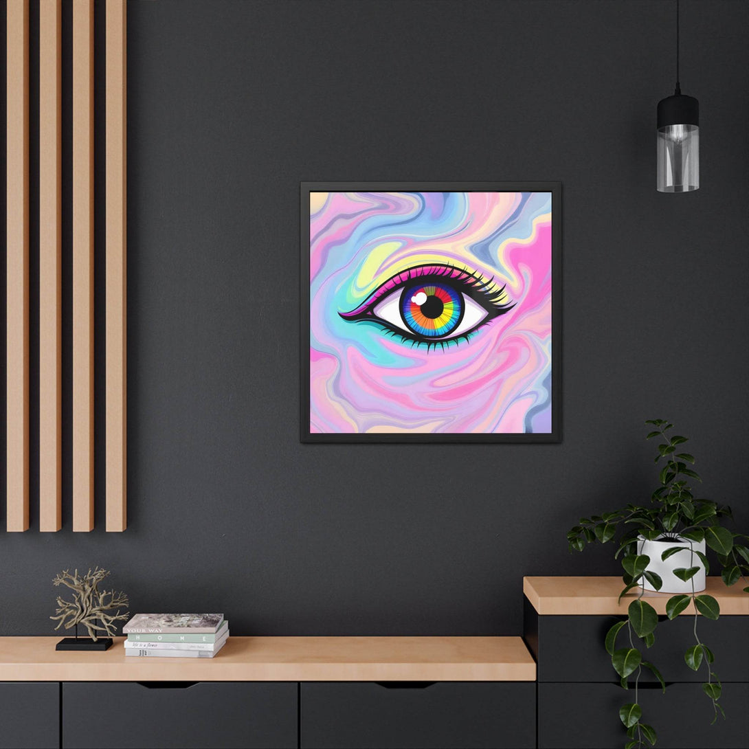 PsEyeFlow #8 - Radiant Vision. ( wood Framed semi-gloss coated paper ) - Highdellic