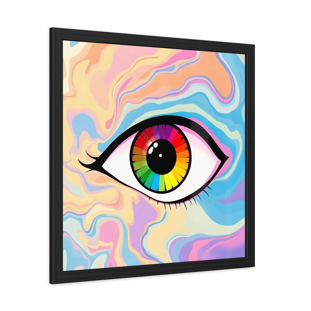 PsEyeFlow #1 – Prism Vision, ( wood Framed semi-gloss coated paper ) - Highdellic