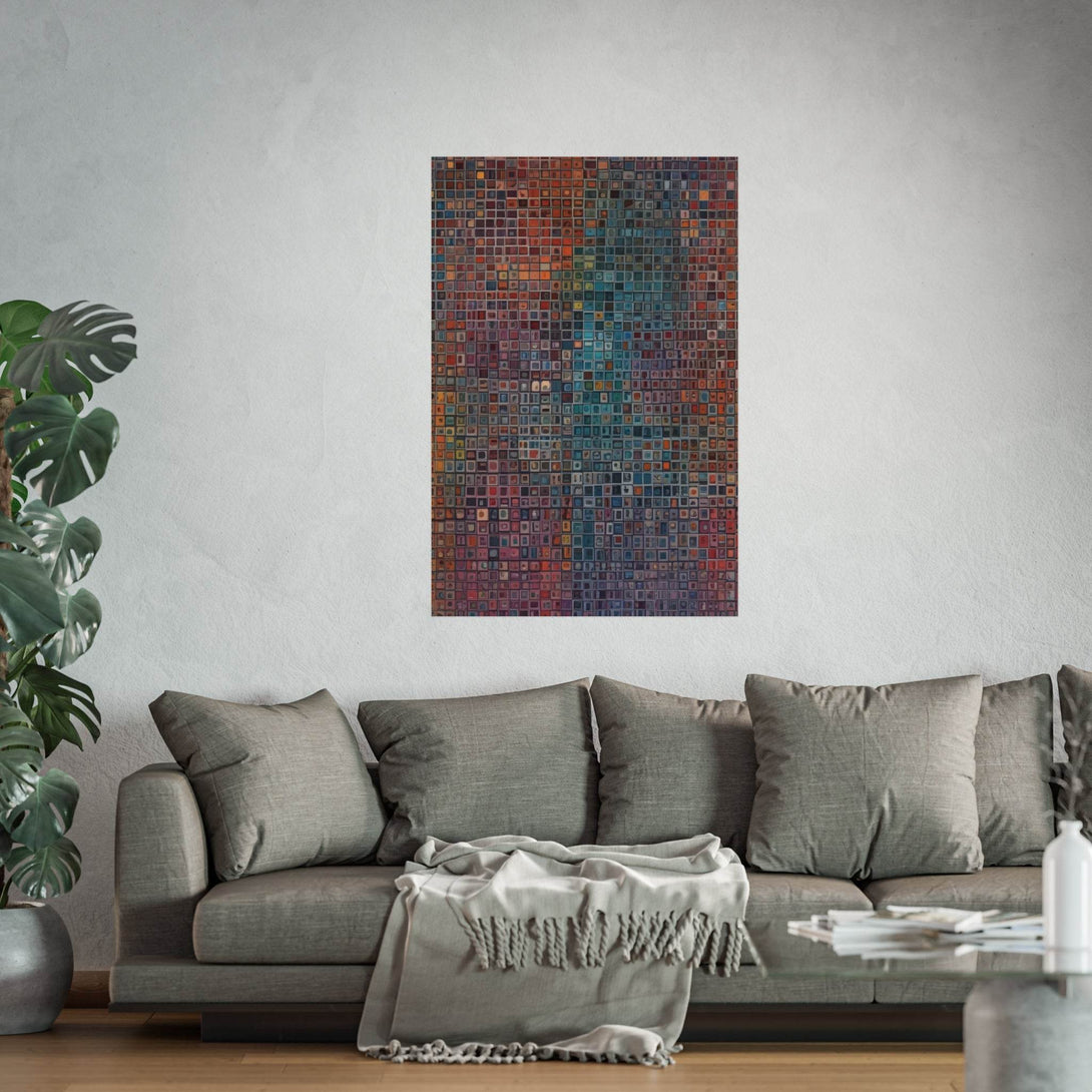 PsEyeCode #2b - Encrypted Echo on Vertical (2:3) Fine Art Poster - Highdellic