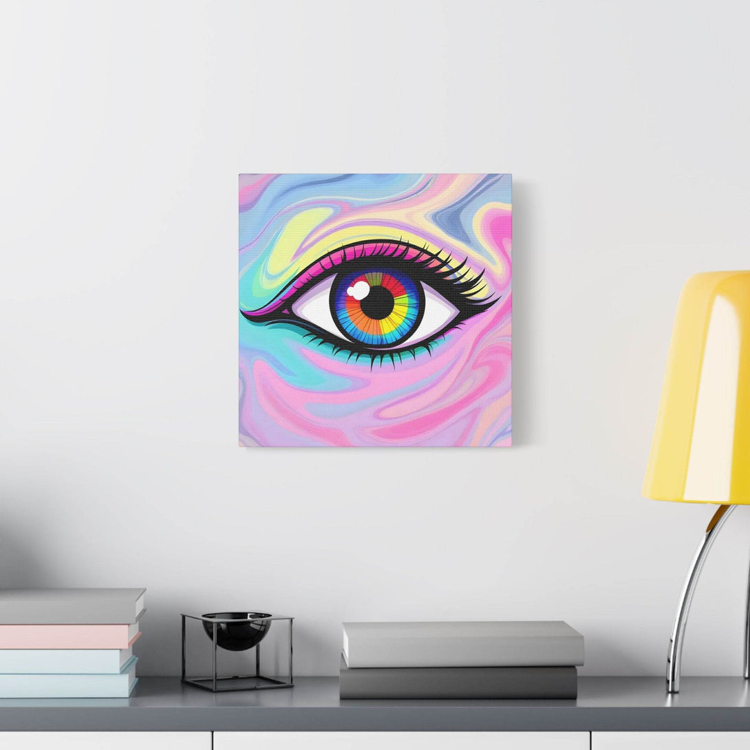 PsEyeFlow #8 - Radiant Vision. (Satin Canvas, Stretched) - Highdellic