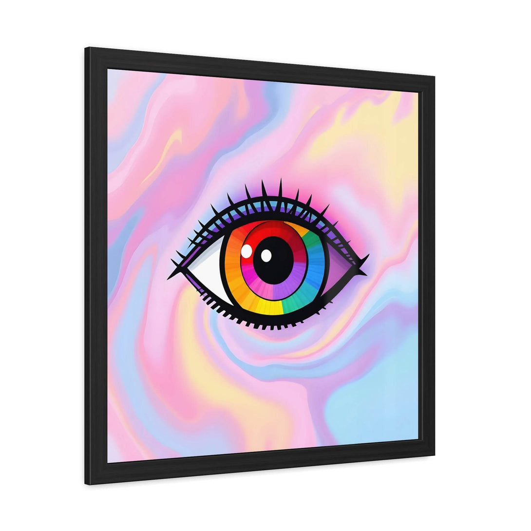 PsEyeFlow #11 - Spectrum Awakening. ( wood Framed semi-gloss coated paper ) - Highdellic