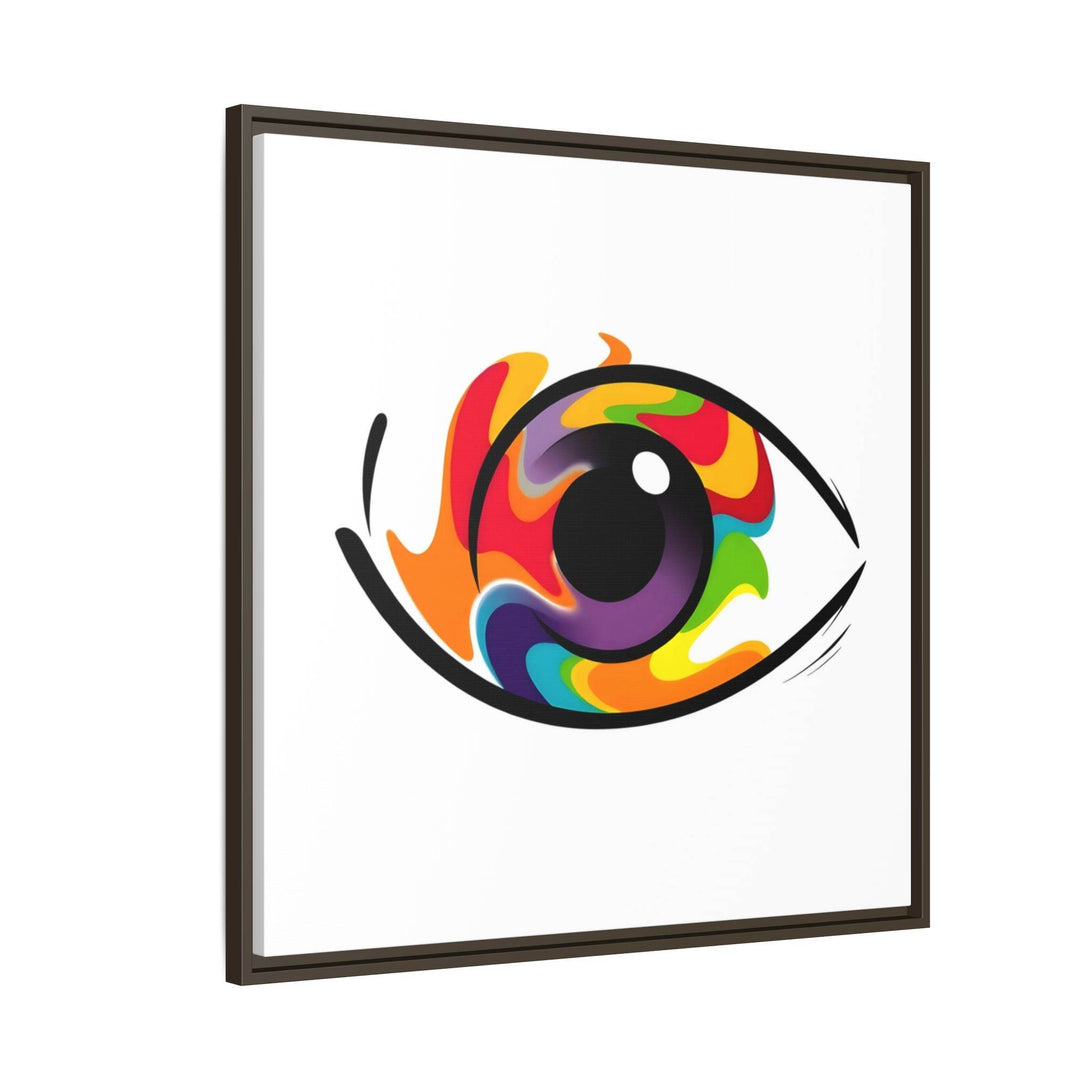 PsEyeGo 3 – Chromatic Flame on Framed Matte Canvas (Multi-color) - Highdellic