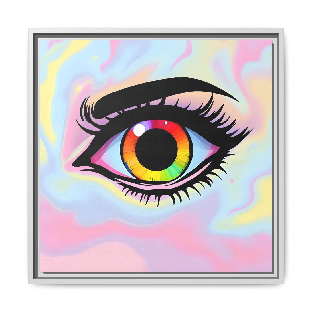 PsEyeFlow #35 - Spectrum Sentinel on Framed Matte Canvas (multi colour) - Highdellic