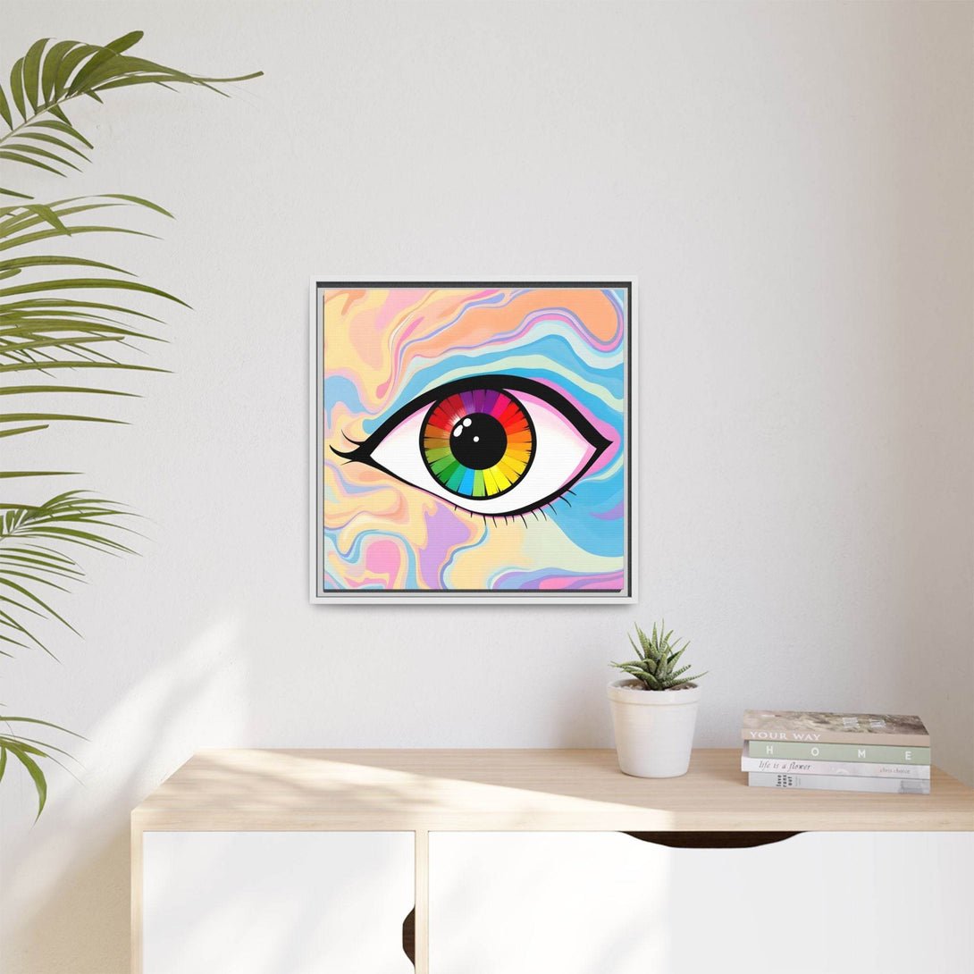 PsEyeFlow #1 – Prism Vision on Colour Framed Matte Canvas - Highdellic