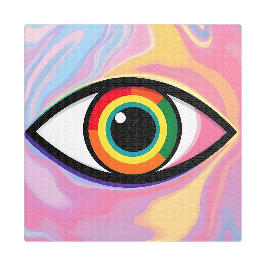 PsEyeFlow #6 - Vortex Vision. (Satin Canvas, Stretched) - Highdellic