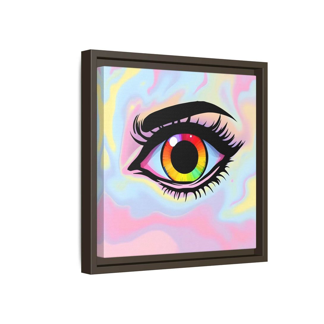 PsEyeFlow #35 - Spectrum Sentinel on Framed Matte Canvas (multi colour) - Highdellic