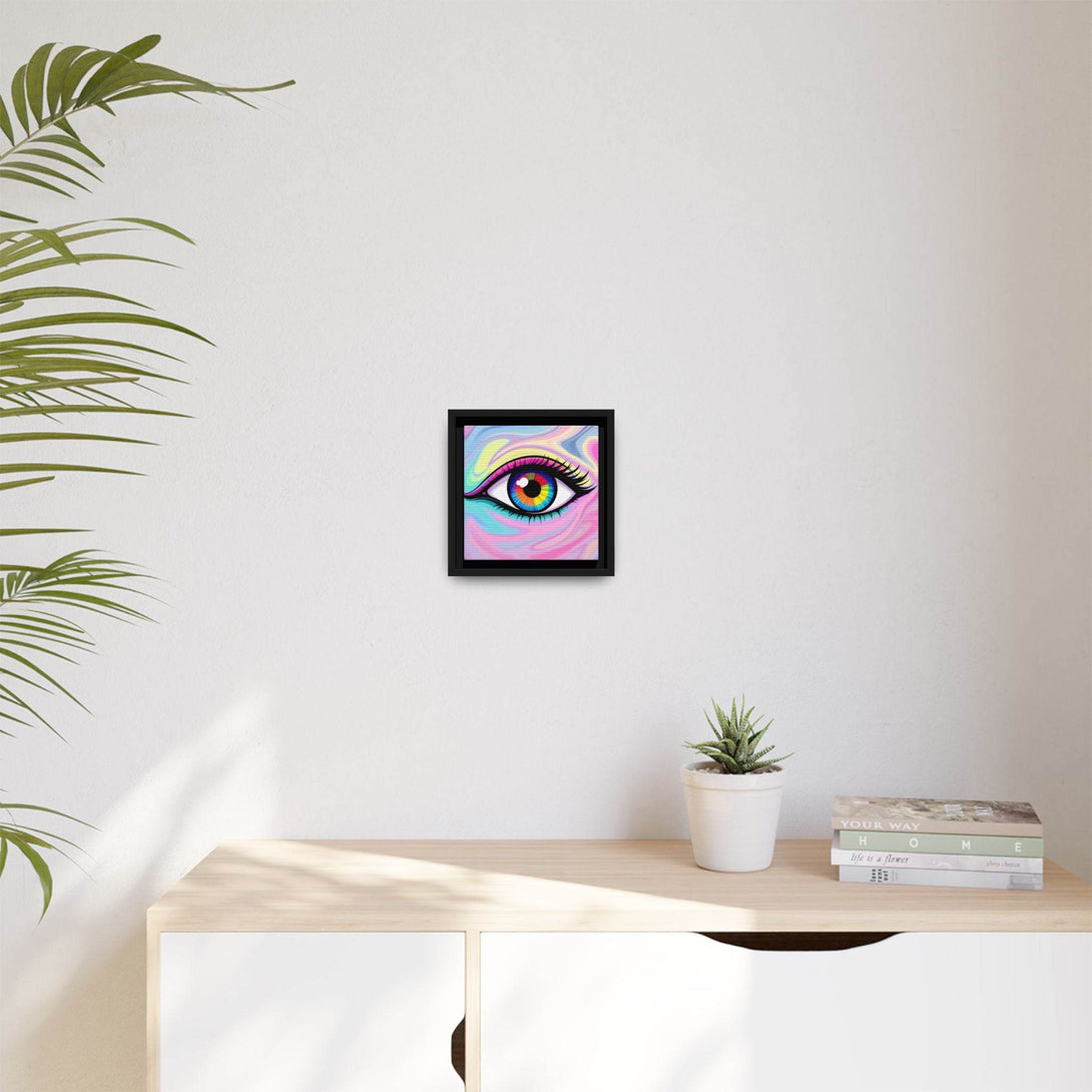 PsEyeFlow #8 - Radiant Vision. ( Colourful Framed Matte Canvas Decor ) - Highdellic