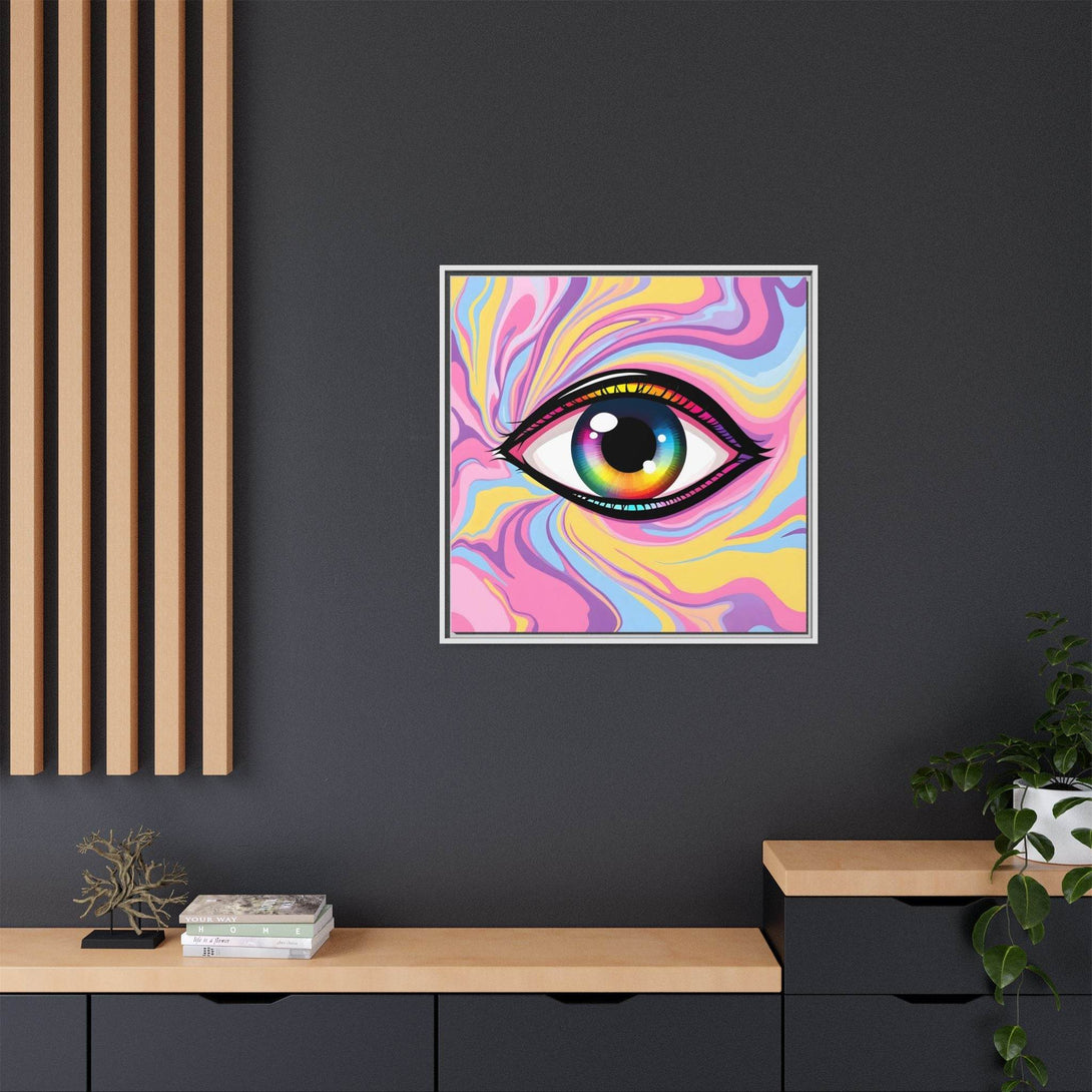 PsEyeFlow #29 - Spectrum Gaze.b (Matte Canvas, Framed (Multi-color)) - Highdellic
