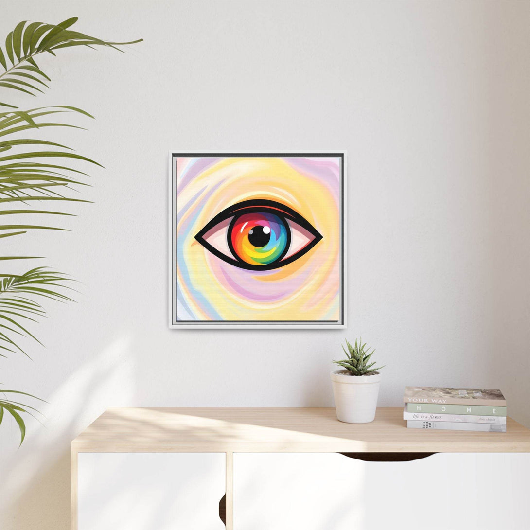 PsEyeFlow #18 - Ethereal Visionb. ( Colorful Framed Matte Canvas Decor ) - Highdellic