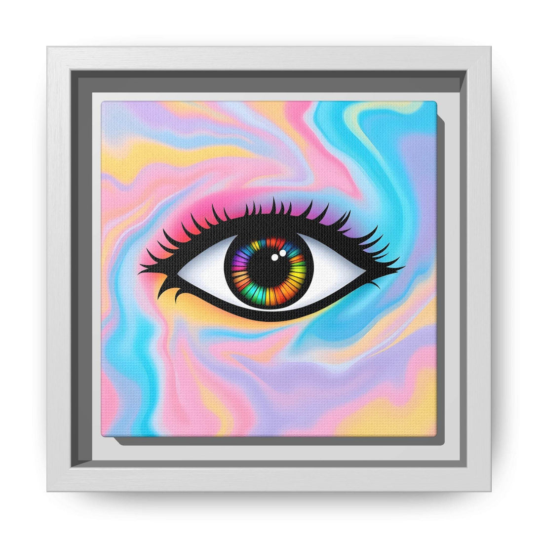 PsEyeFlow #32 - Prism Mirage on Framed Matte Canvas (multi colour) - Highdellic