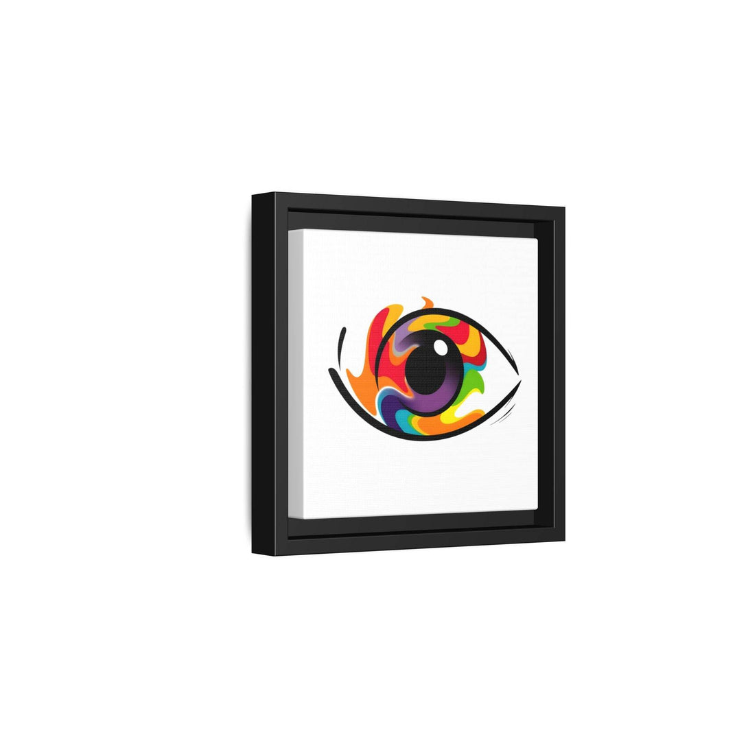 PsEyeGo 3 – Chromatic Flame on Framed Matte Canvas (Multi-color) - Highdellic