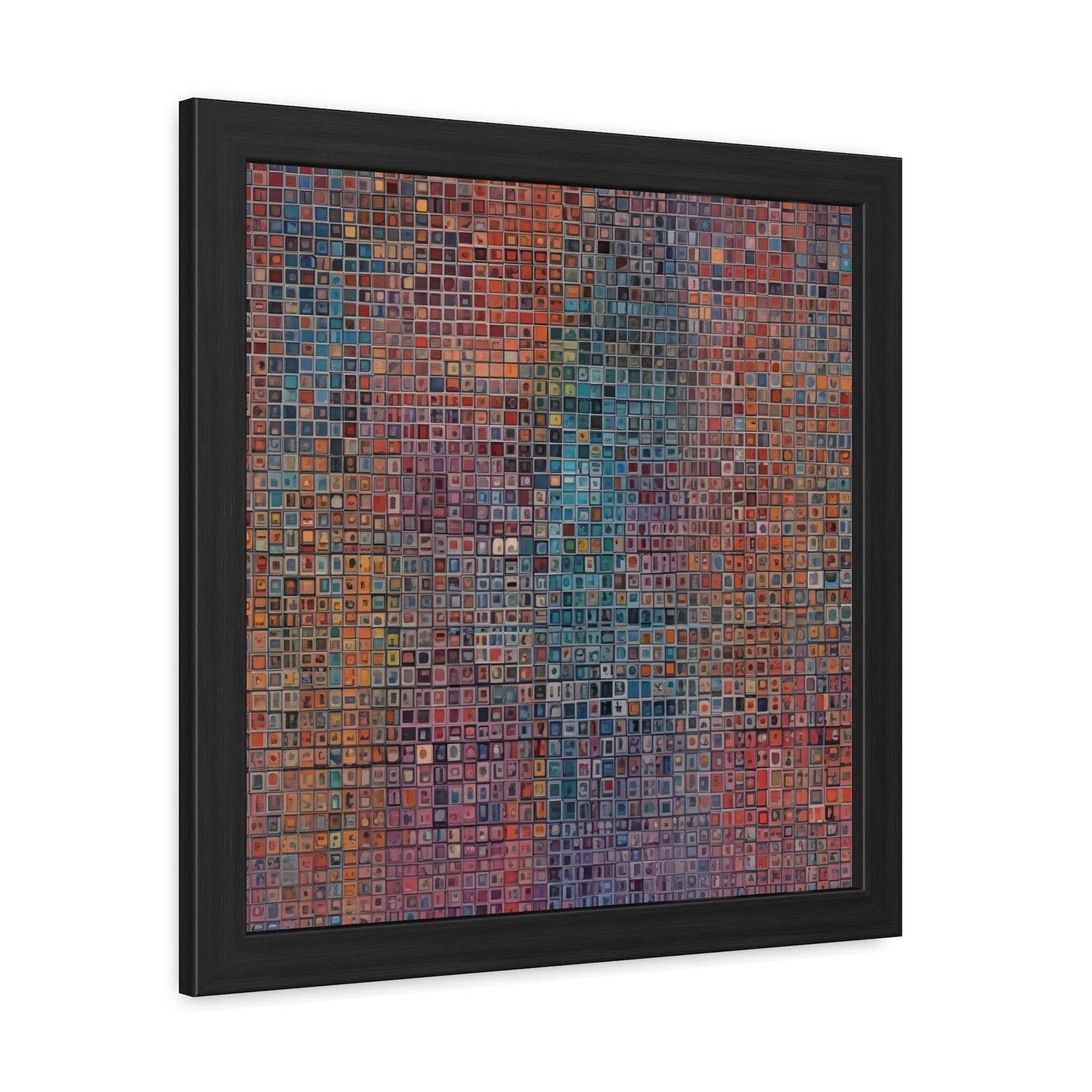 PsEyeCode #2 - Encrypted Echo - (Vibrant Colours Wooden Frame) - Highdellic