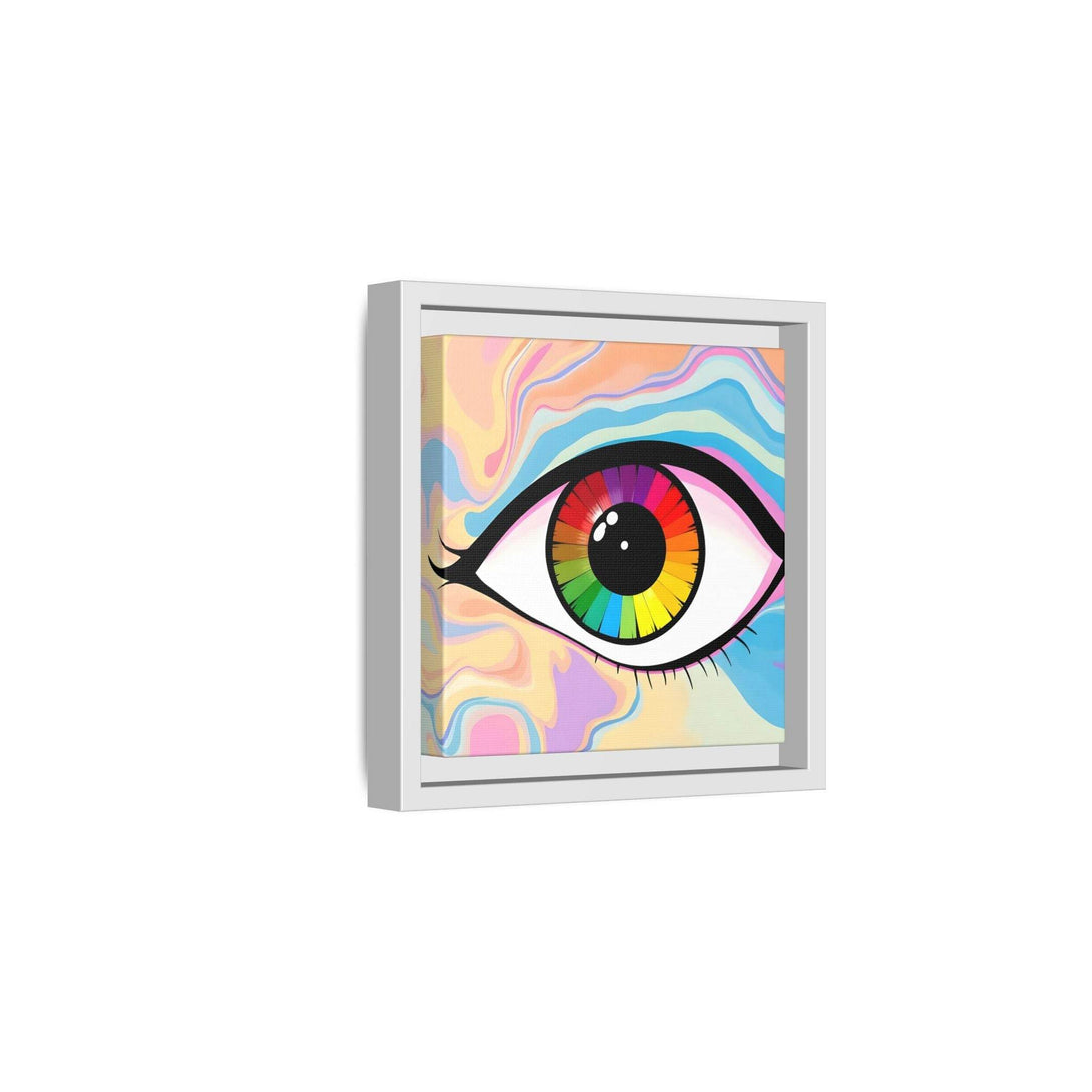 PsEyeFlow #1 – Prism Vision. (Matte Canvas, Framed, Multi-color) - Highdellic
