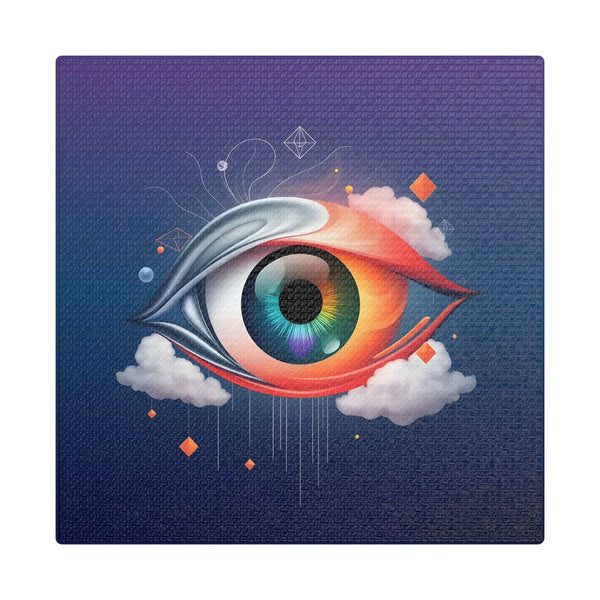PsEyeDream #18 – Sentinel of the Skyways (Stretched Satin Canvas)