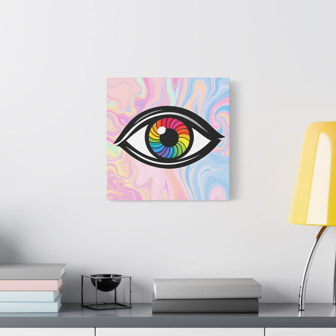 PsEyeFlow #10 - Hypnotic Spectrum. (Satin Canvas, Stretched) - Highdellic
