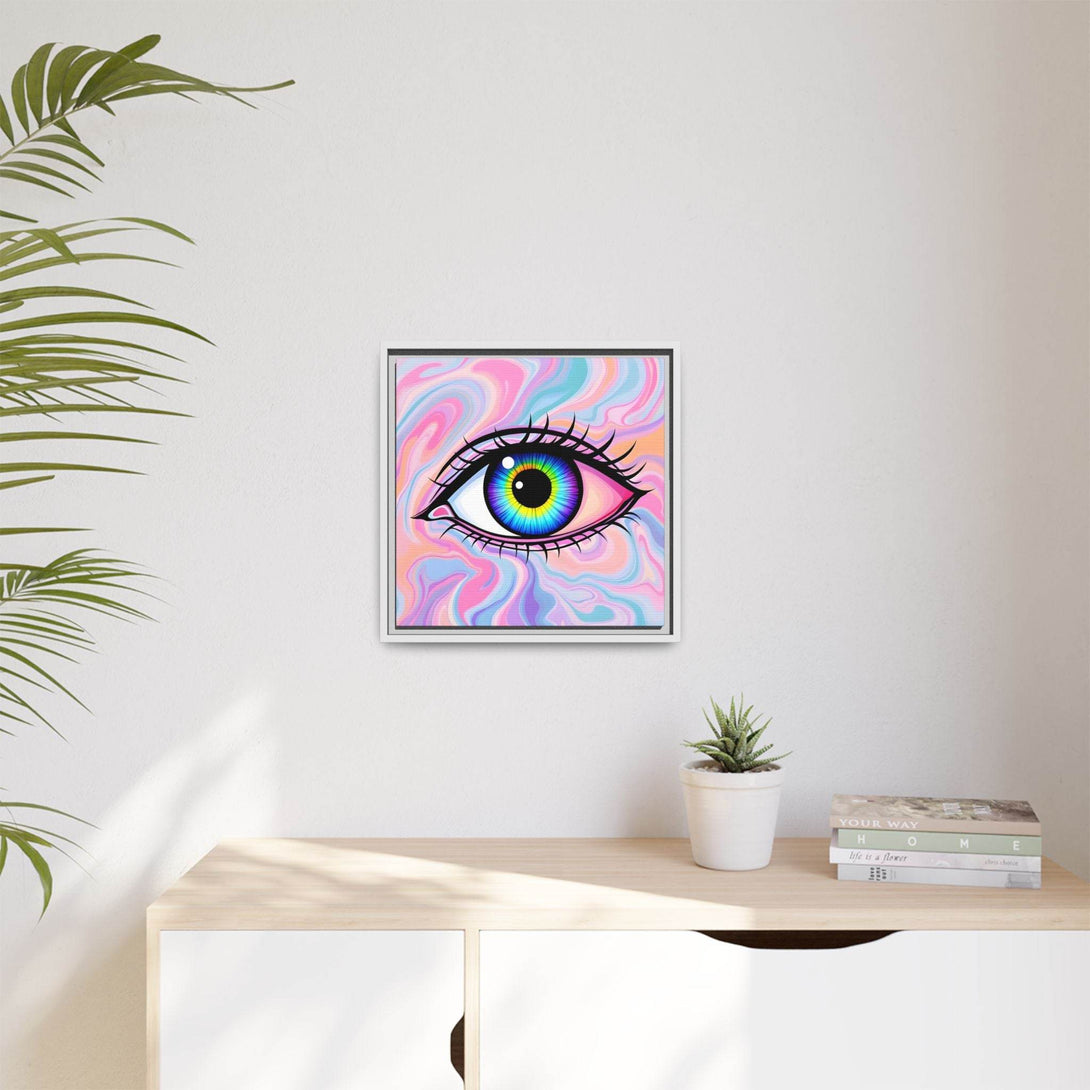PsEyeFlow #3 – Vivid Mirage (Matte Canvas, Framed (Multi-color)) - Highdellic