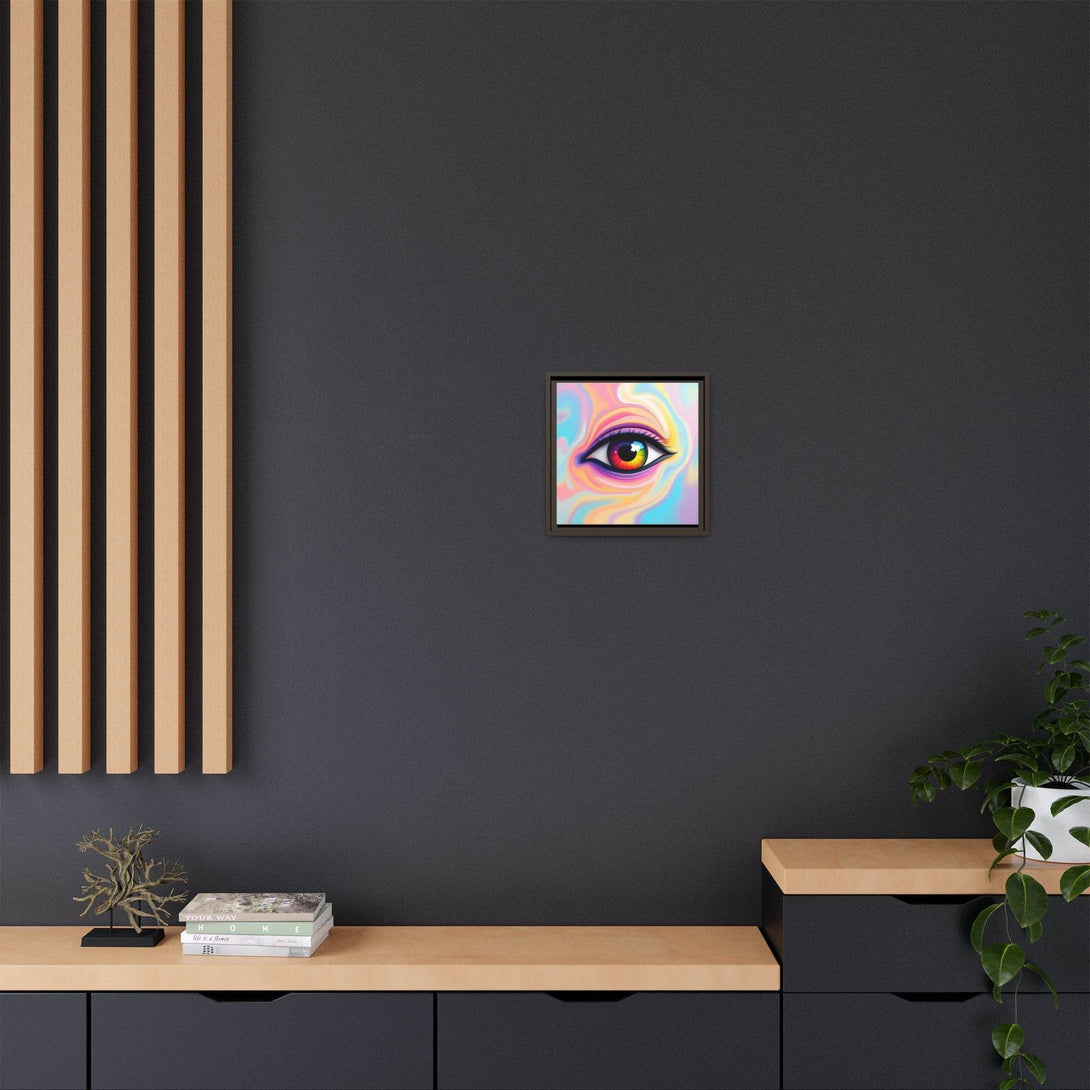 PsEyeFlow #34 – Veil of Visions on Framed Matte Canvas (multi colour) - Highdellic