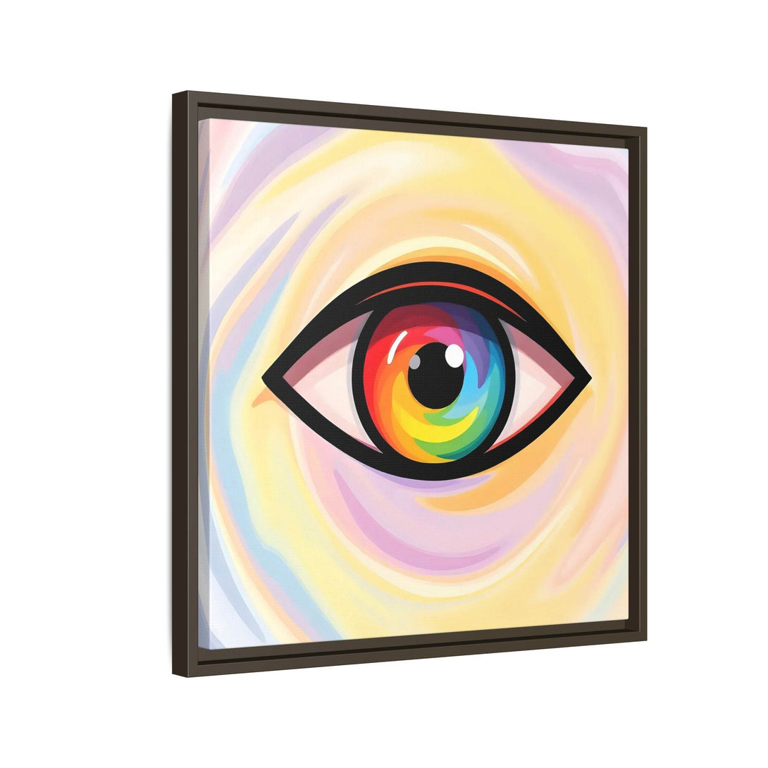 PsEyeFlow #18 - Ethereal Visionb. ( Colorful Framed Matte Canvas Decor ) - Highdellic