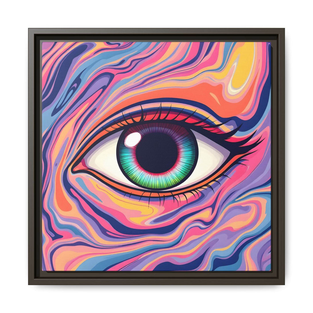PsEyeFlow #26 - Vivid Echo - (Matte Canvas, Framed (Multi-color)) - Highdellic