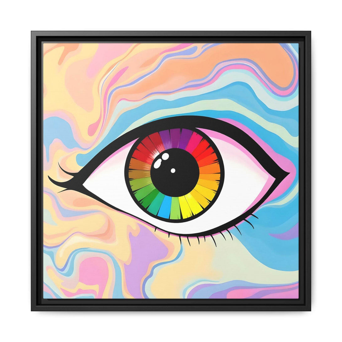 PsEyeFlow #1 – Prism Vision on Colour Framed Matte Canvas - Highdellic