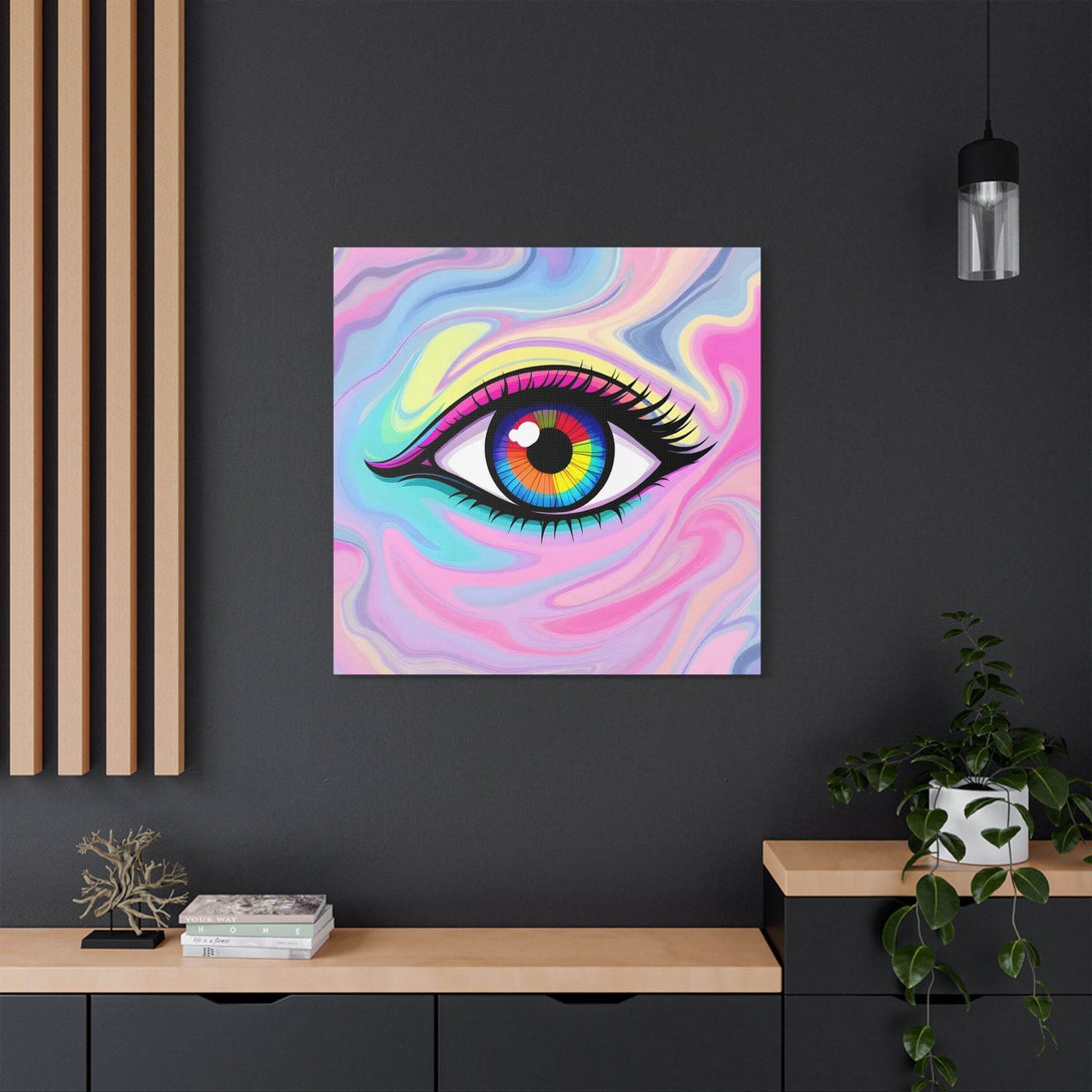 PsEyeFlow #8 - Radiant Vision. (Satin Canvas, Stretched) - Highdellic