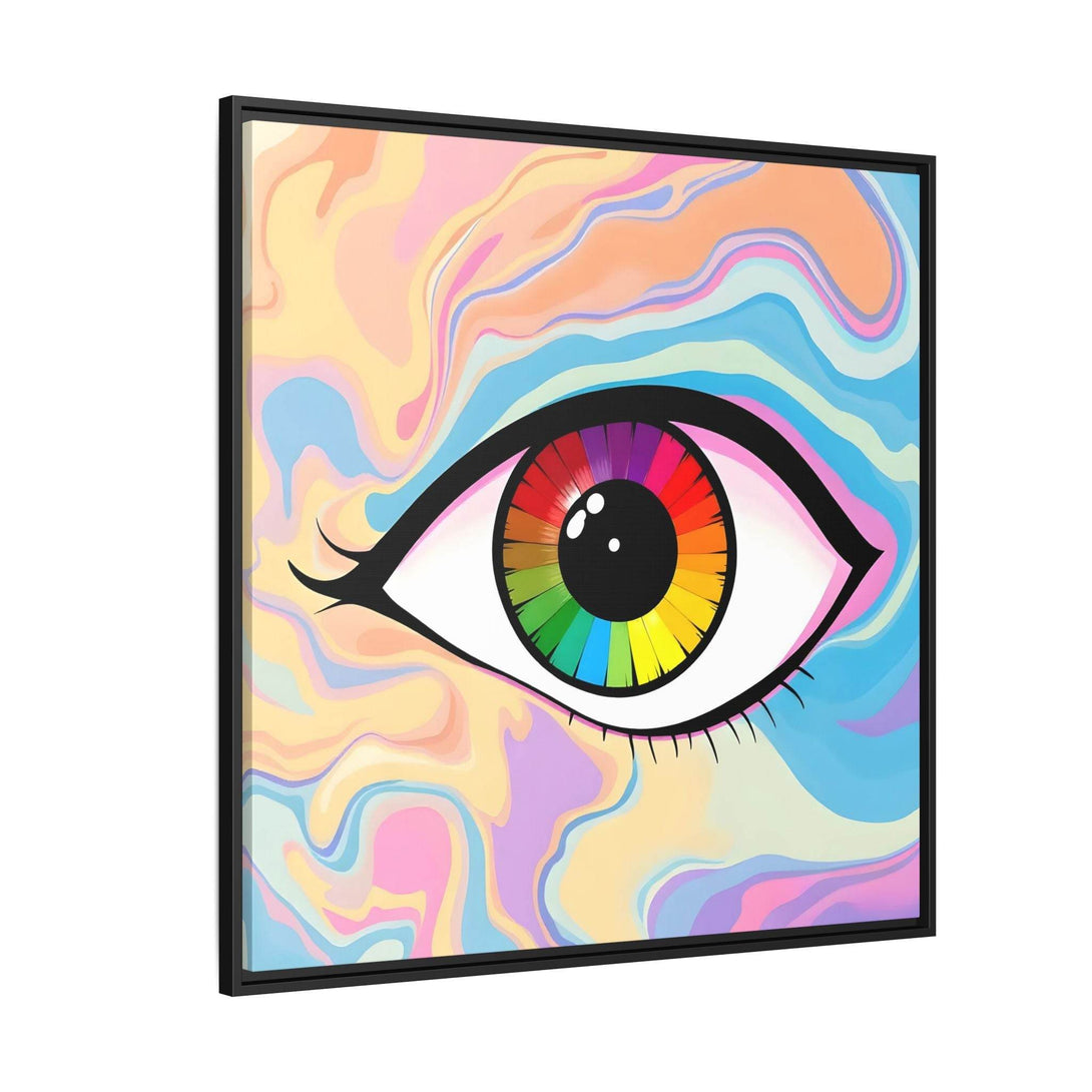 PsEyeFlow #1 – Prism Vision. (Matte Canvas, Framed, Multi-color) - Highdellic