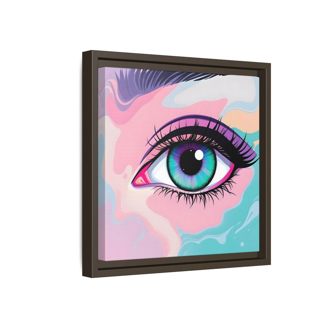 PsEyeFlow #2 – Lucid Gaze. ( Colorful Framed Matte Canvas Decor ) - Highdellic