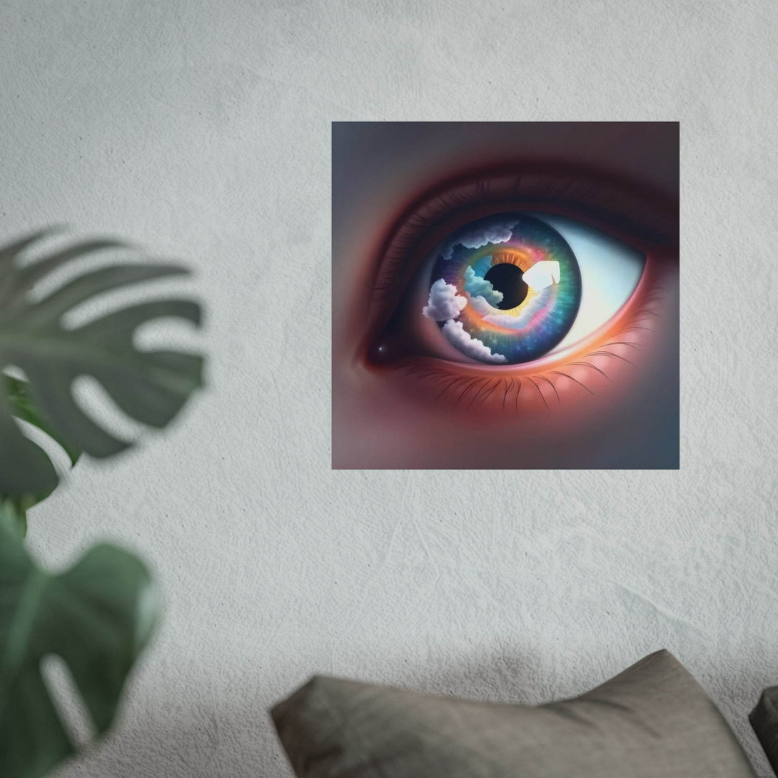 PsEyeDream #2 - Celestial Vision on Square Fine Art Poster - Highdellic