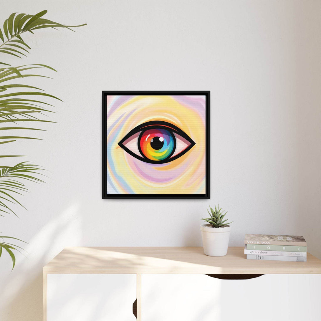 PsEyeFlow #18 - Ethereal Visionb. ( Colorful Framed Matte Canvas Decor ) - Highdellic
