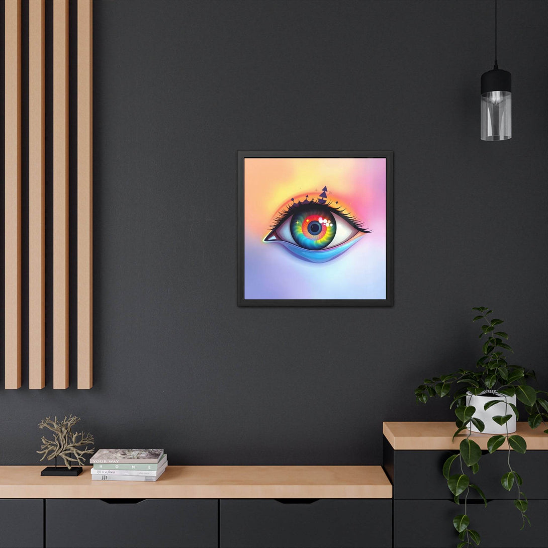 PsEyeDream #6 - Ephermeral Vision on Semi-Gloss Coated Framed Poster - Highdellic