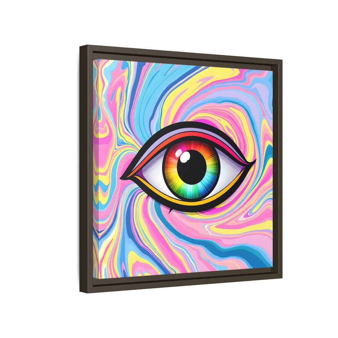 PsEyeFlow #31 - The Kaleidosoul on Framed Matte Canvas - Highdellic