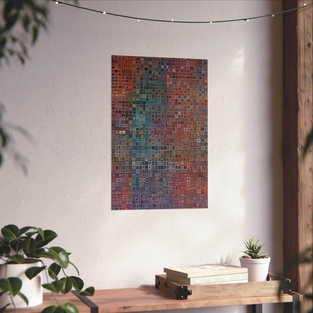PsEyeCode #2c - Encrypted Echo on Vertical (2:3) Fine Art Poster - Highdellic