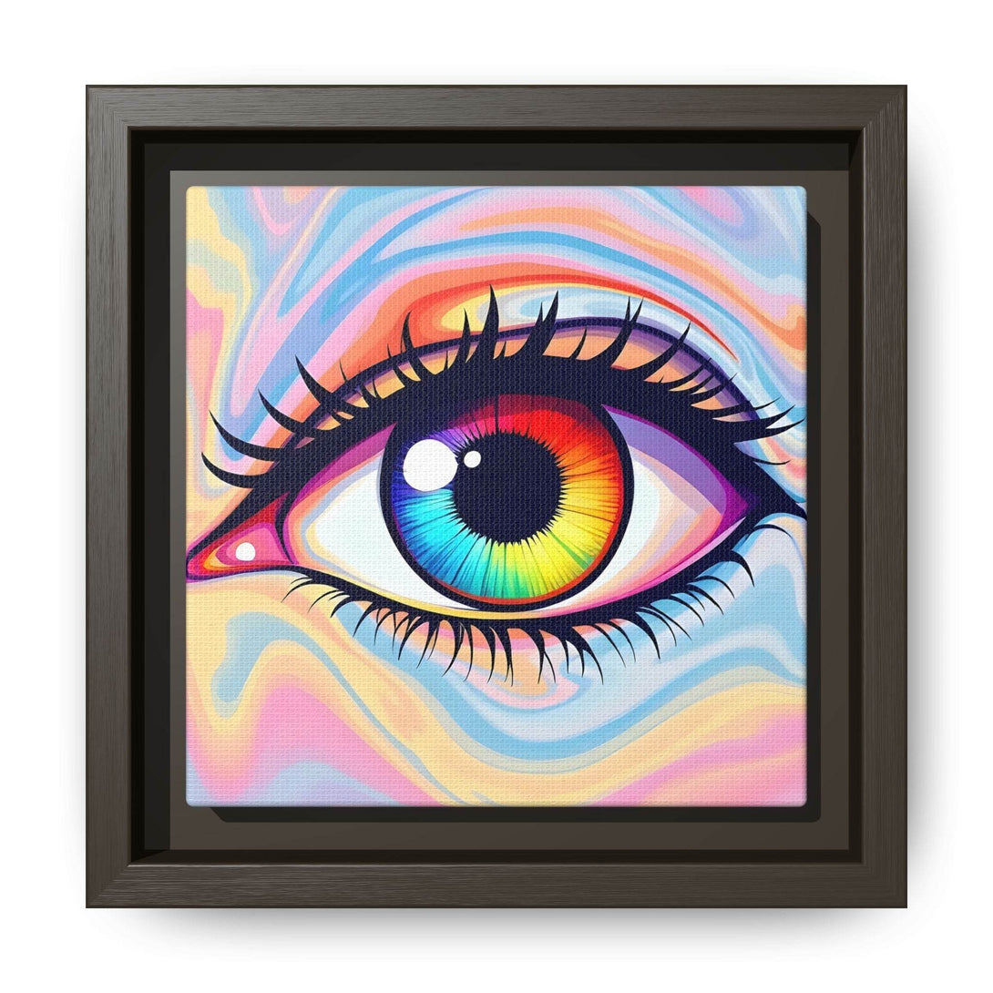PsEyeFlow #20 - Dreamwave Vision. ( Colorful Framed Matte Canvas Decor ) - Highdellic