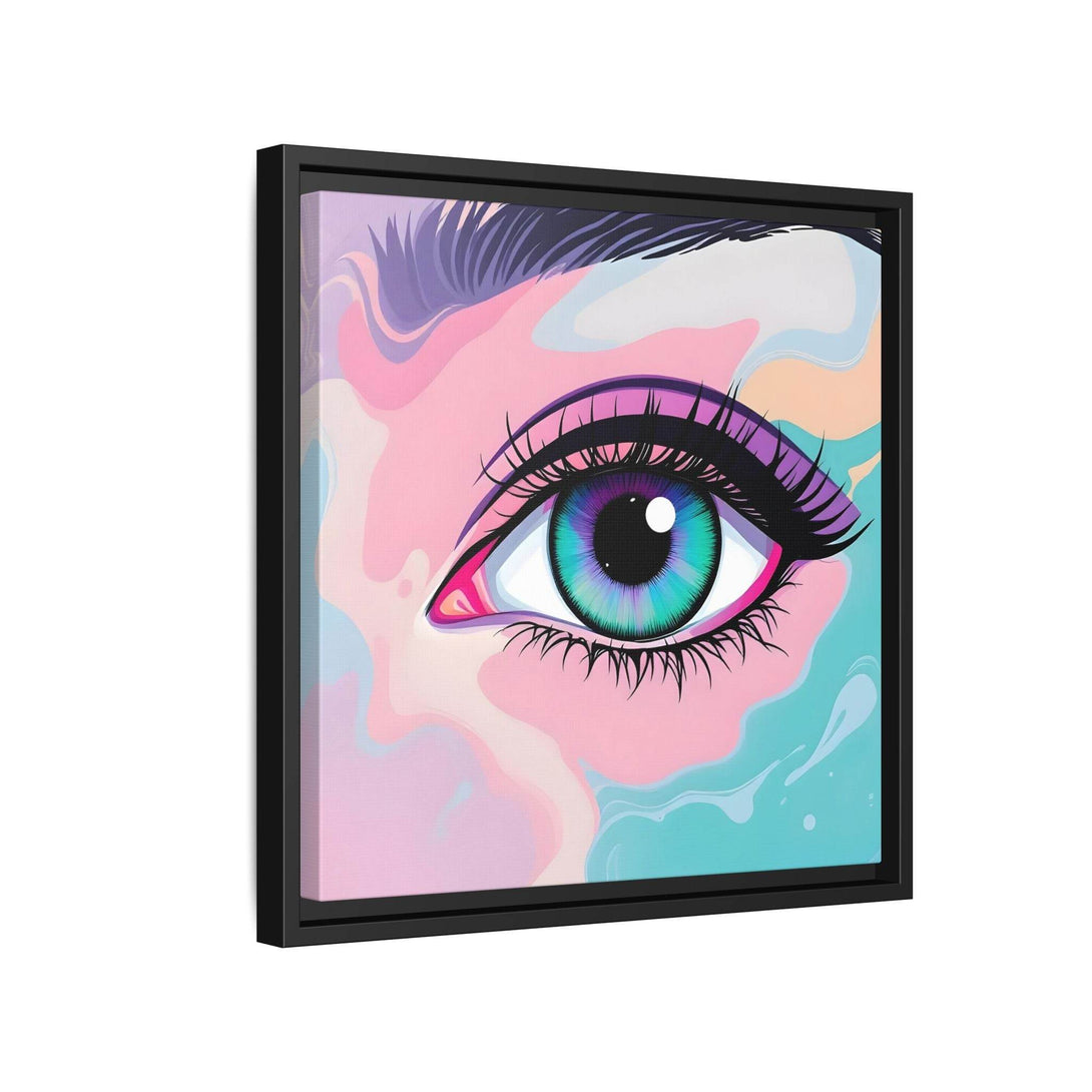 PsEyeFlow #2 – Lucid Gaze. ( Colorful Framed Matte Canvas Decor ) - Highdellic