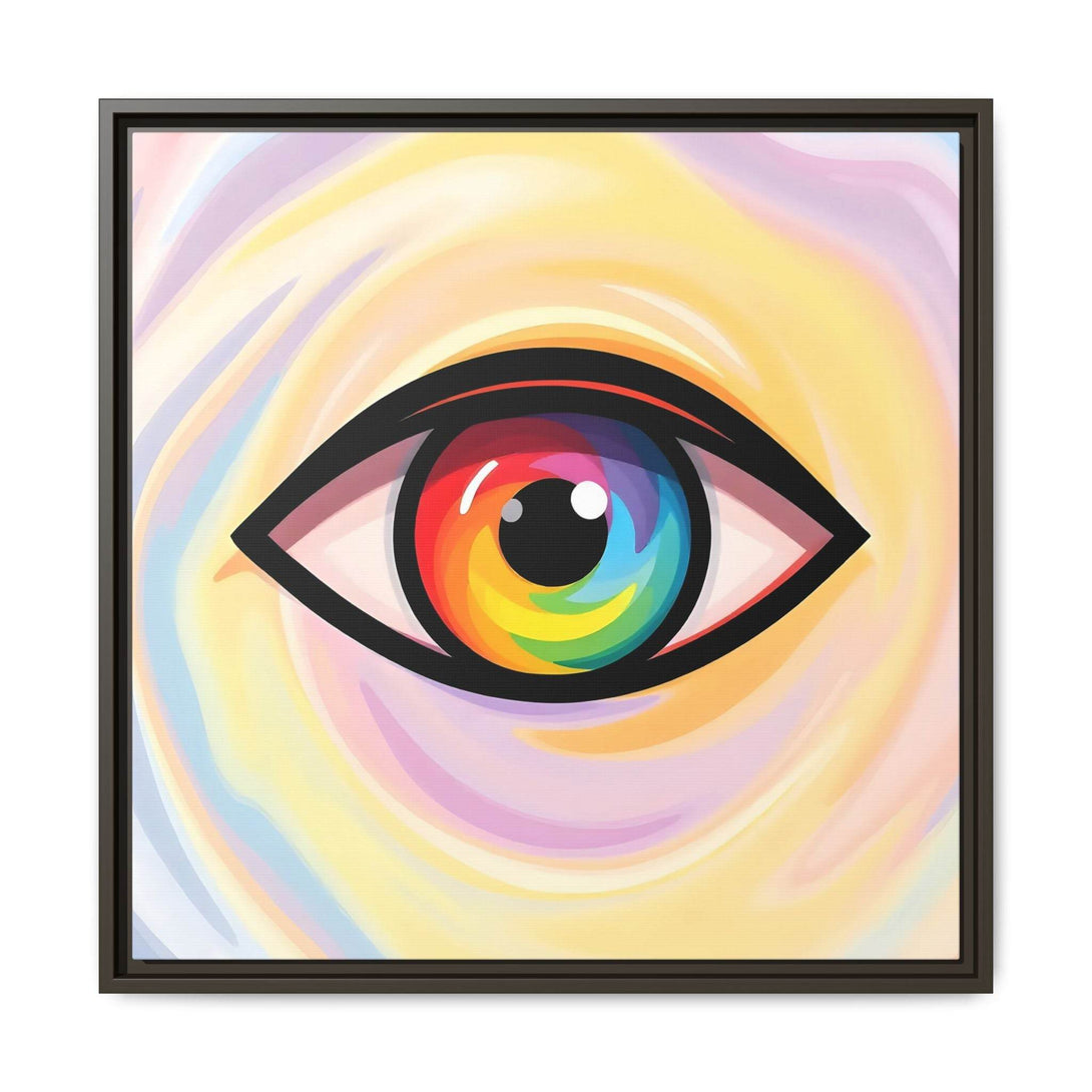 PsEyeFlow #18 - Ethereal Visionb. ( Colorful Framed Matte Canvas Decor ) - Highdellic