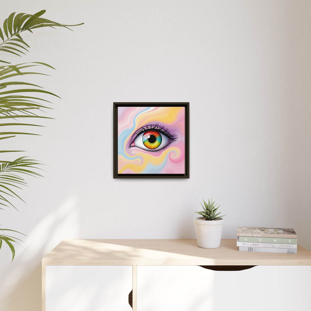 PsEyeFlow #36 – The Whispering Spiral on Framed Matte Canvas - Highdellic